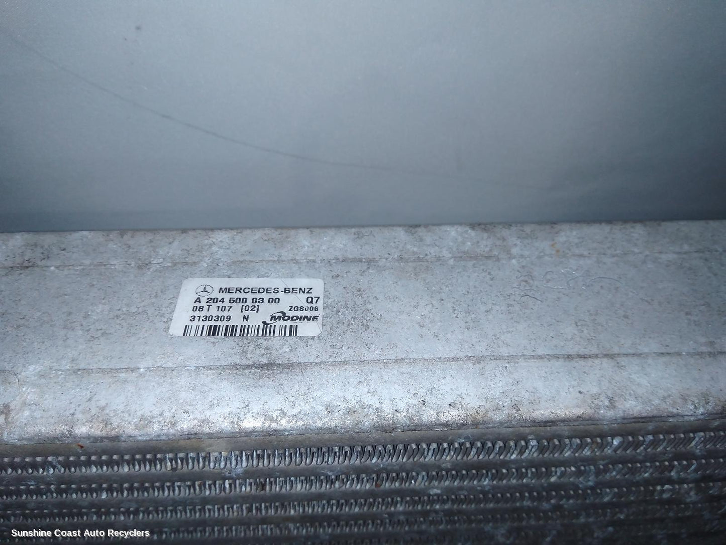 2008 Mercedes C Class Intercooler