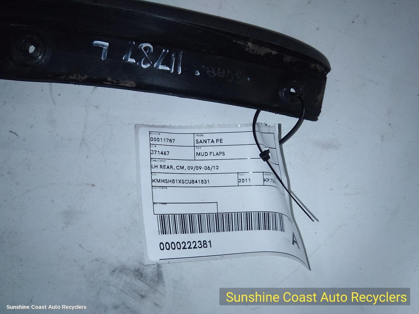 2011 Hyundai Santa Fe Mud Flaps
