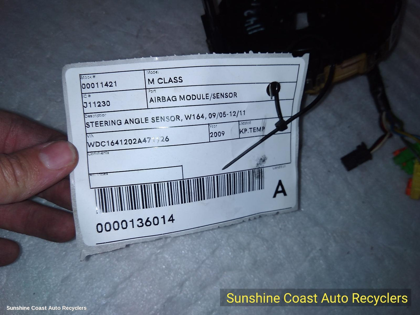 2009 Mercedes M Class Airbag Module Sensor