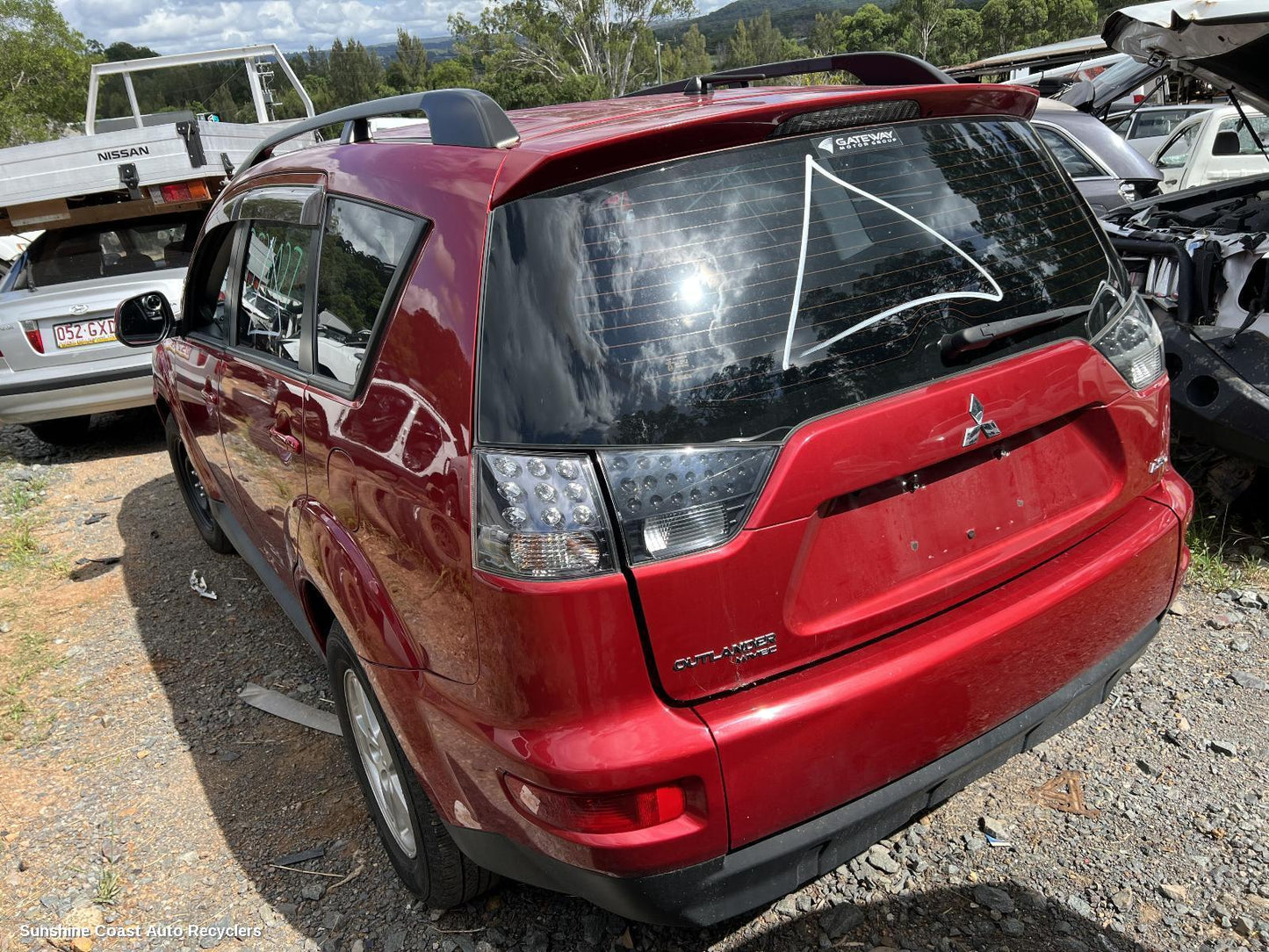 2012 Mitsubishi Outlander Rear Garnish