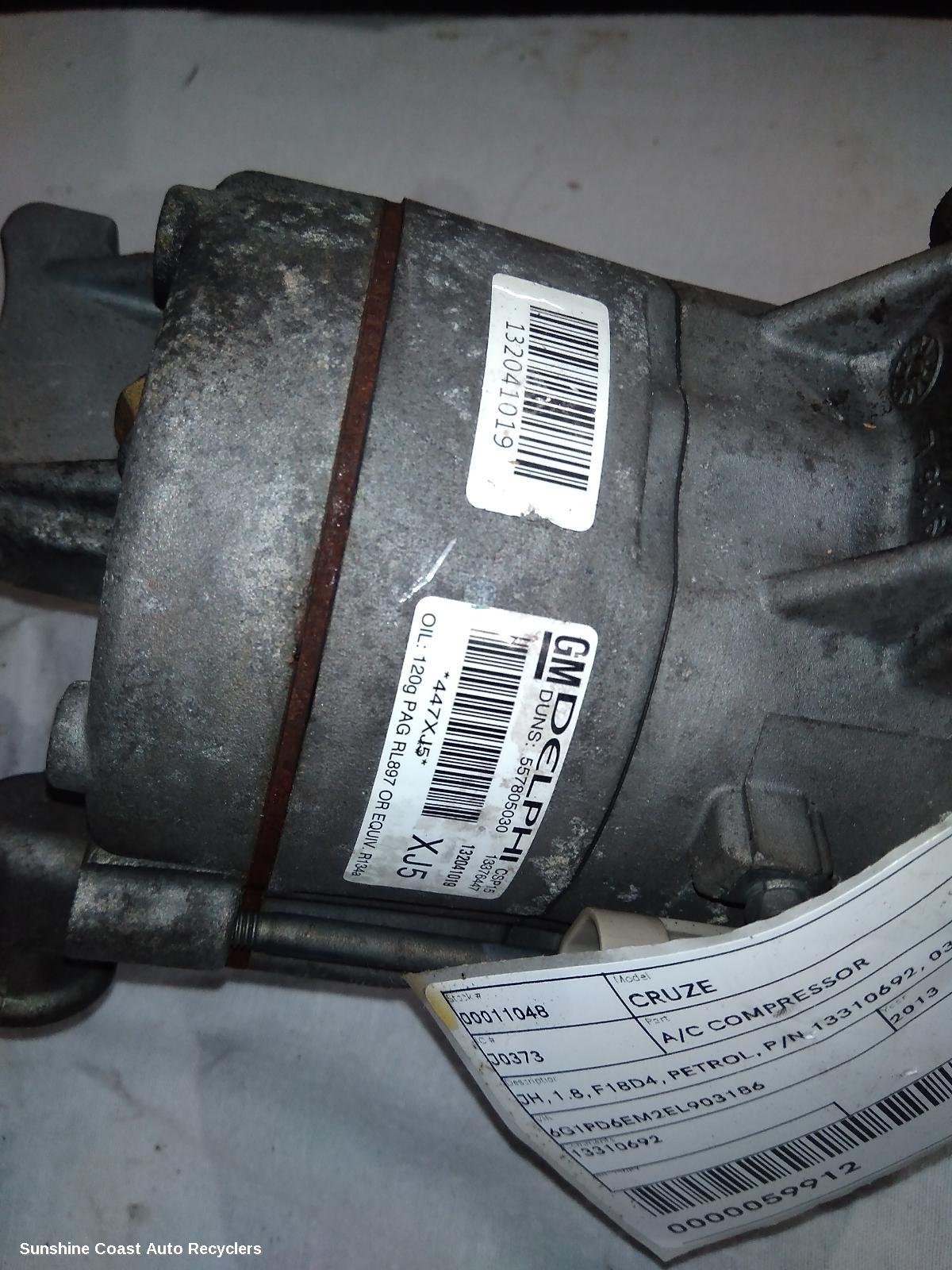 2013 Holden Cruze A C Compressor
