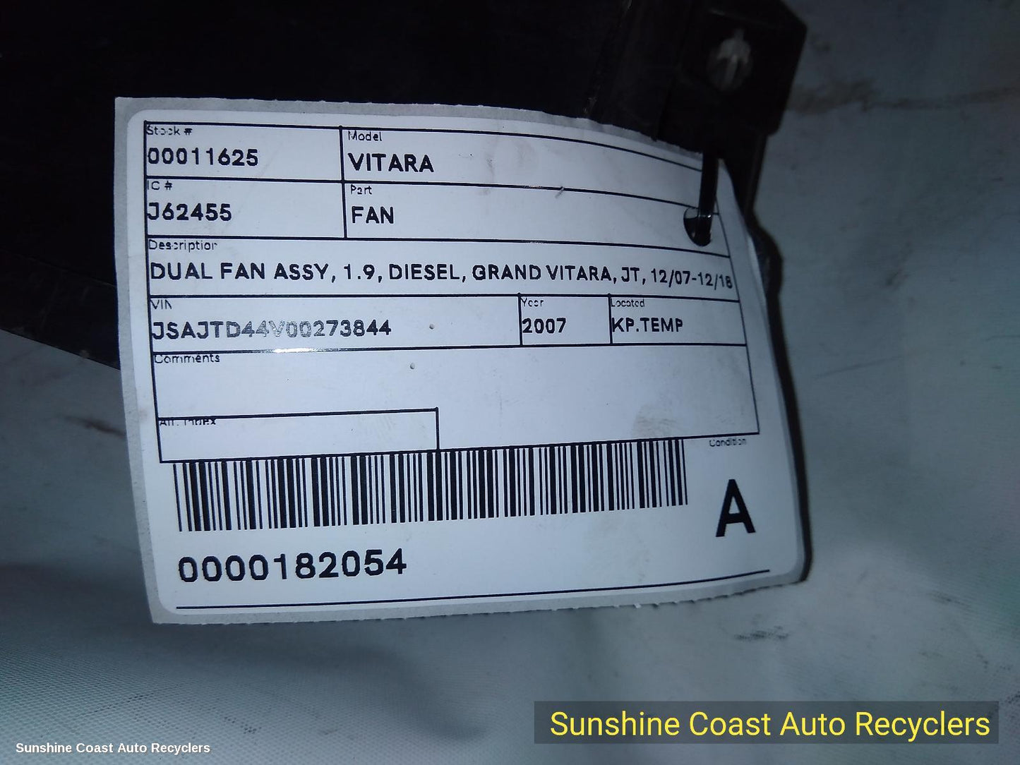 2007 Suzuki Vitara Fan