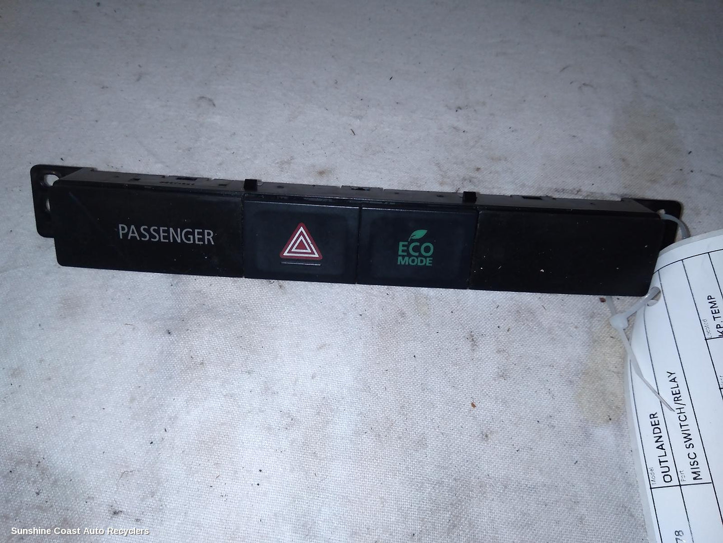 2012 Mitsubishi Outlander Misc Switch Relay