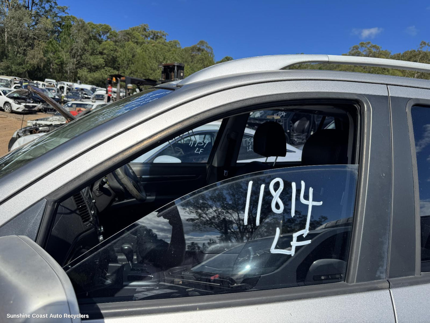 2009 Hyundai Santa Fe Left Front Door Window