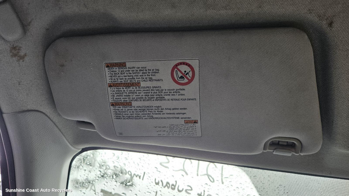 2002-2005 Subaru Impreza Sunvisor