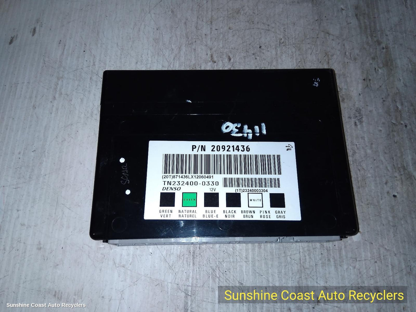 2012 Holden Commodore Ecu