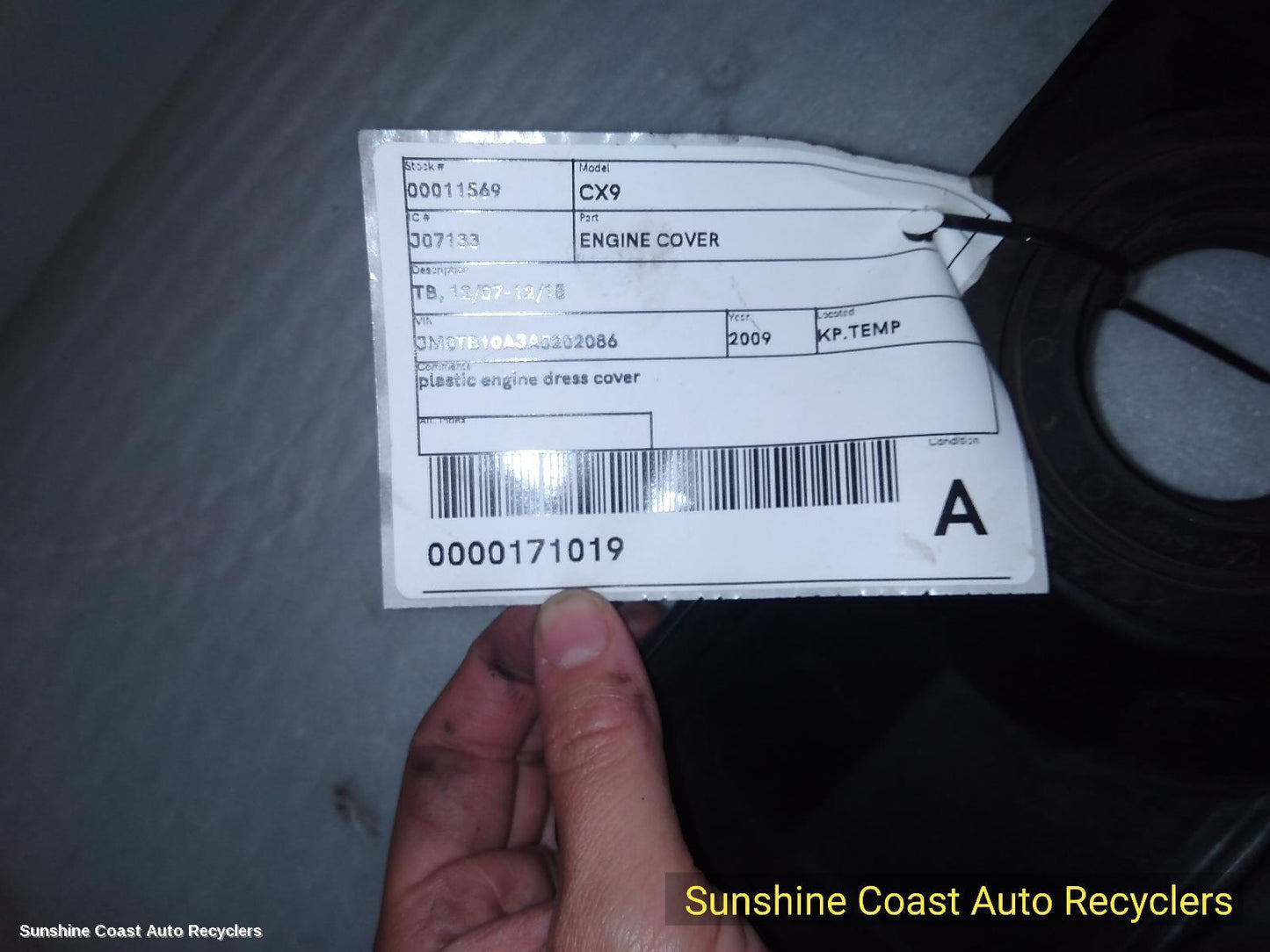 2009 Mazda Cx9 Engine Cover