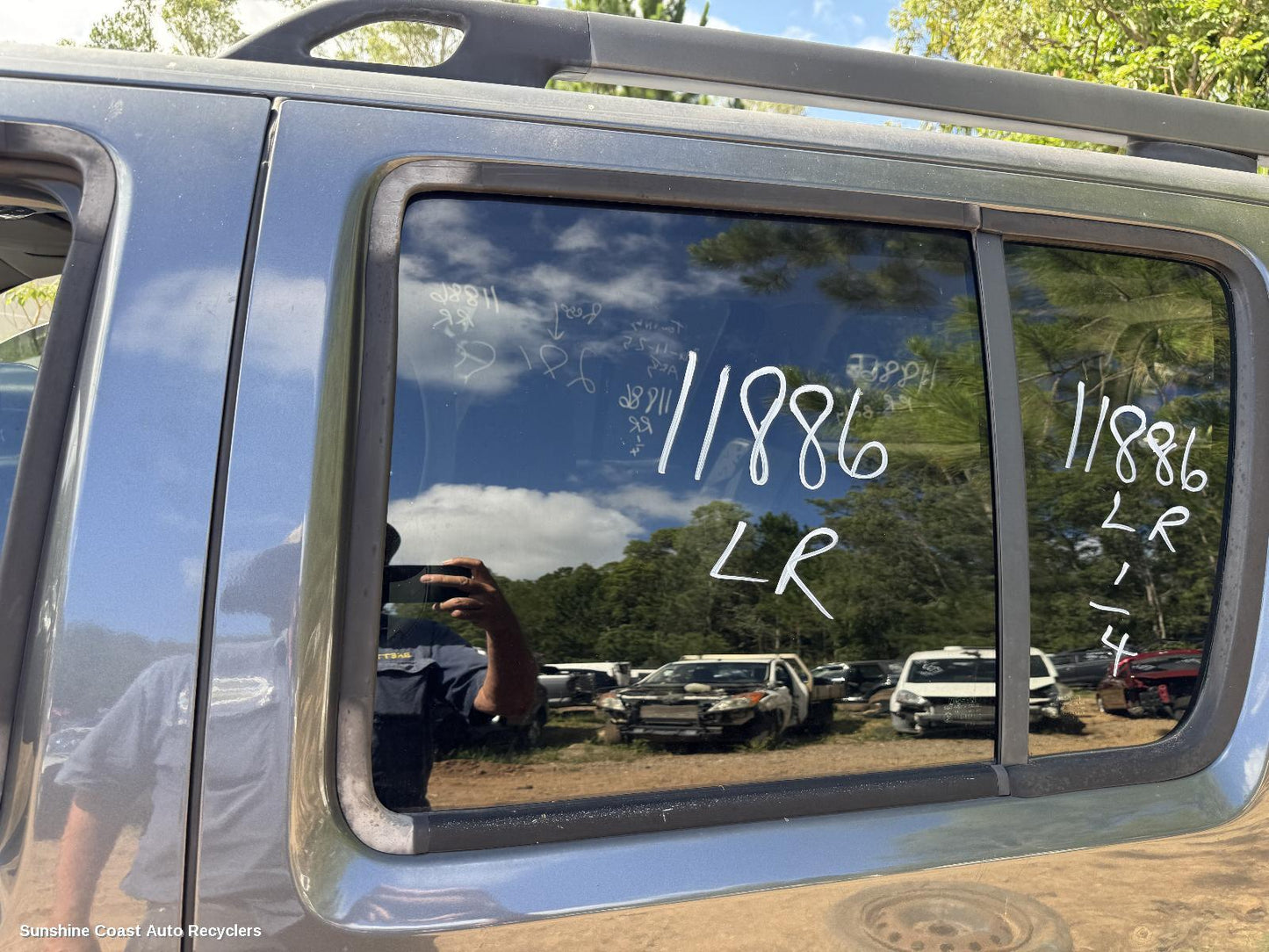 2012 Nissan Pathfinder Left Rear Door Window