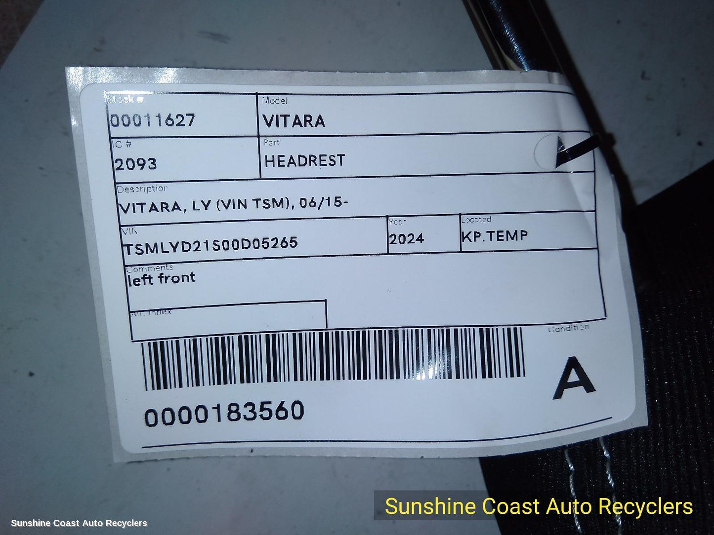 2015-2025 Suzuki Vitara Headrest