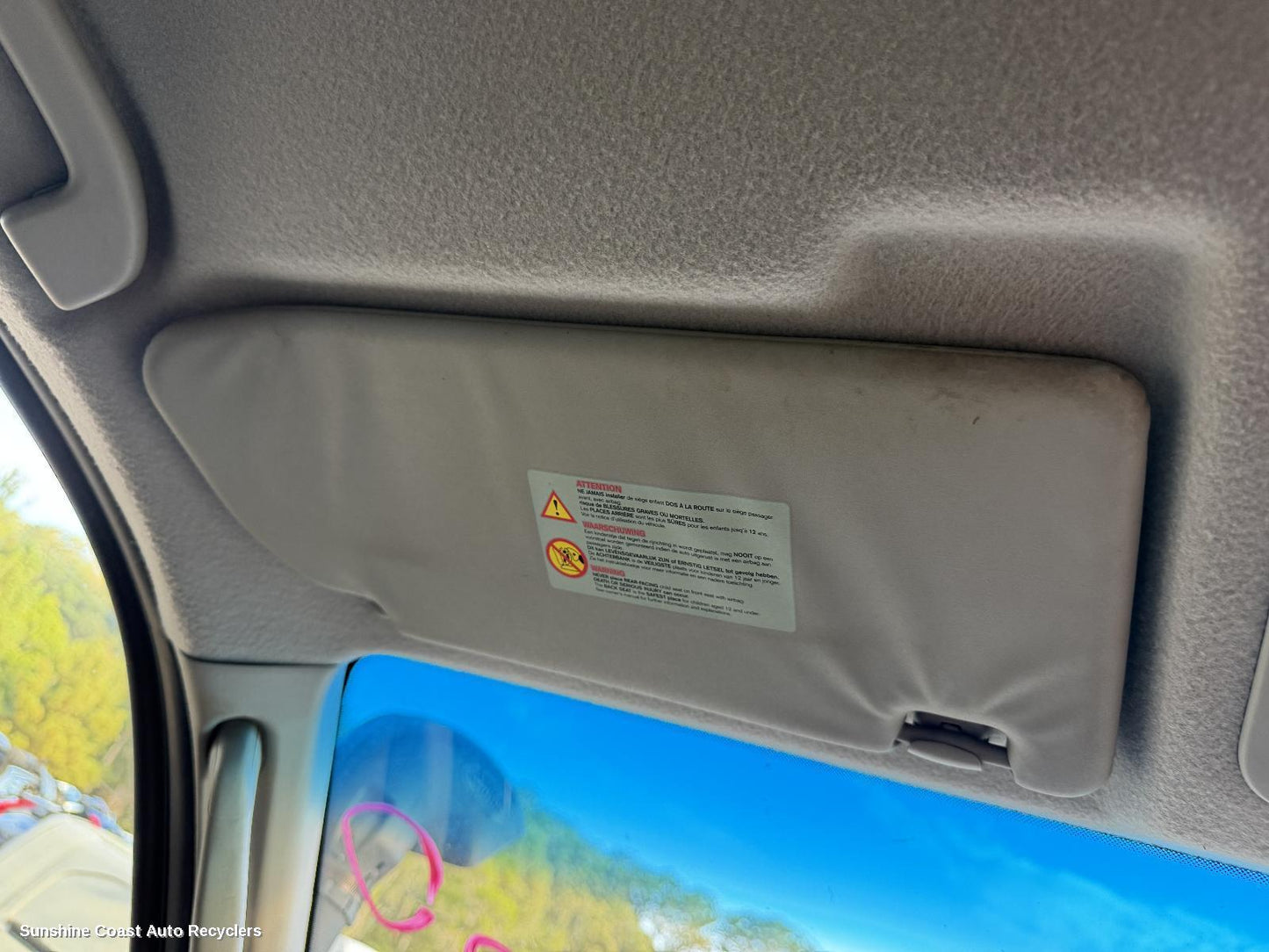 2005-2015 Nissan Navara Sunvisor
