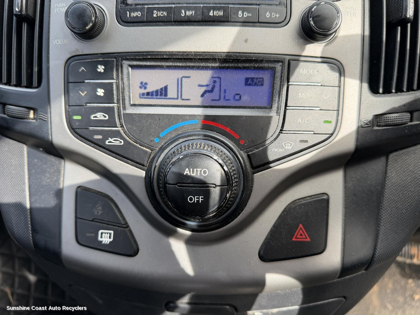 2007-2012 Hyundai I30 Heater Ac Controls