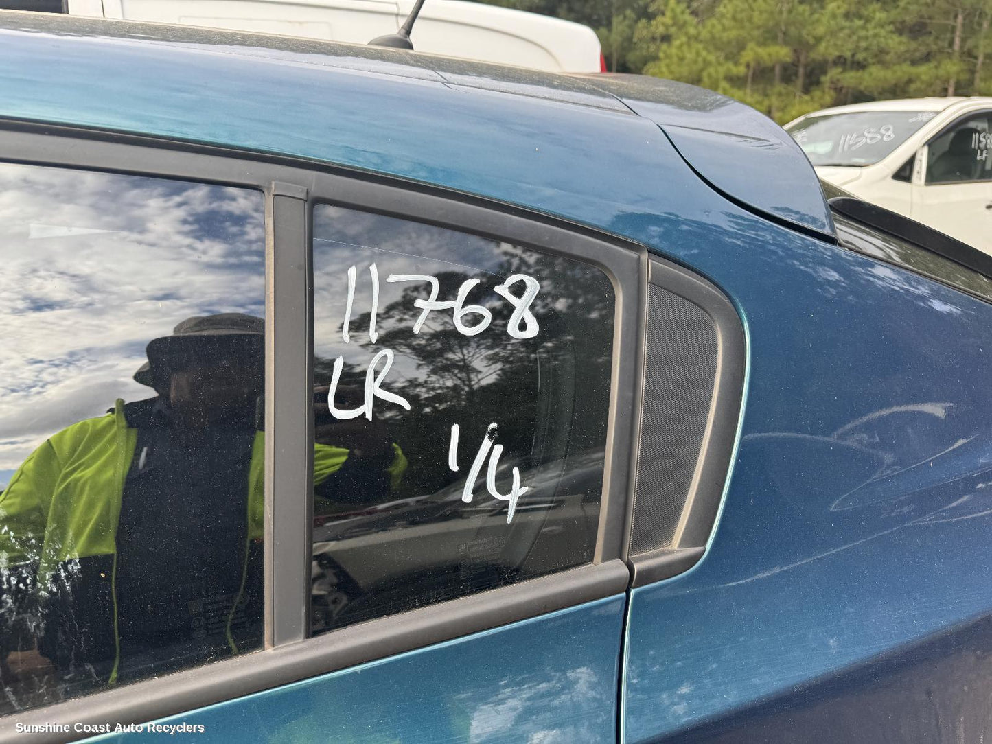 2012 Holden Cruze Left Rear 1 4 Door Glass