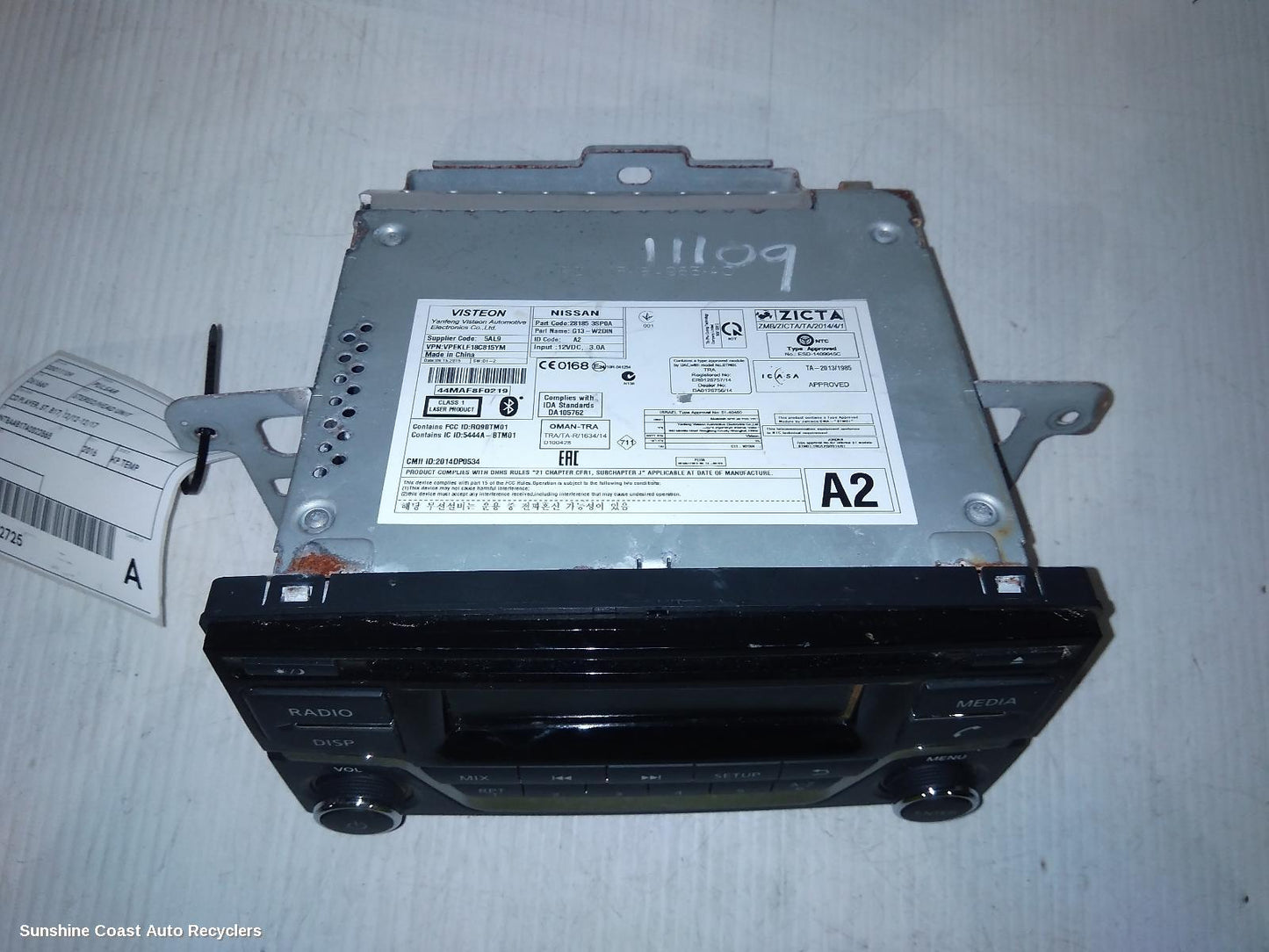 2016 Nissan Pulsar Radio Cd Dvd Sat Tv