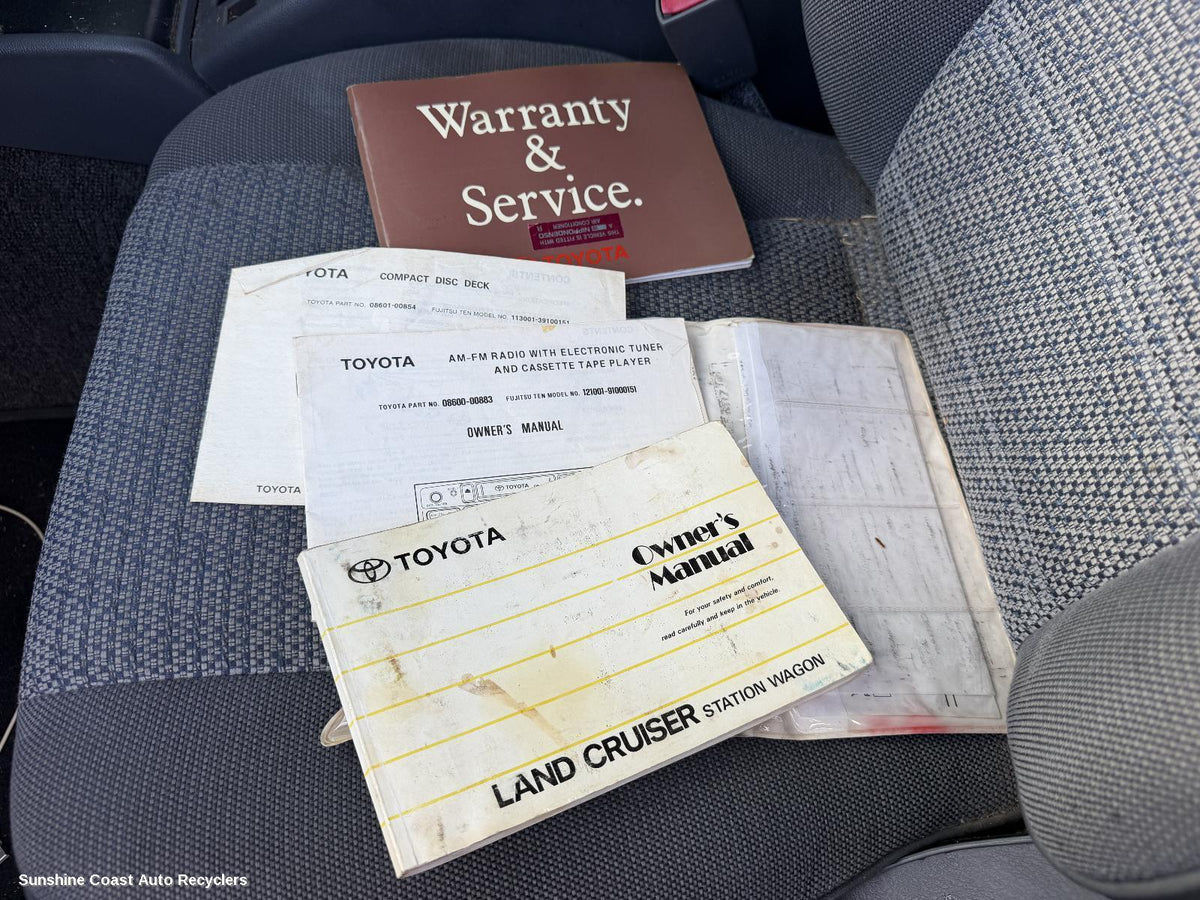 1990-1998 Toyota Landcruiser Owners Handbook