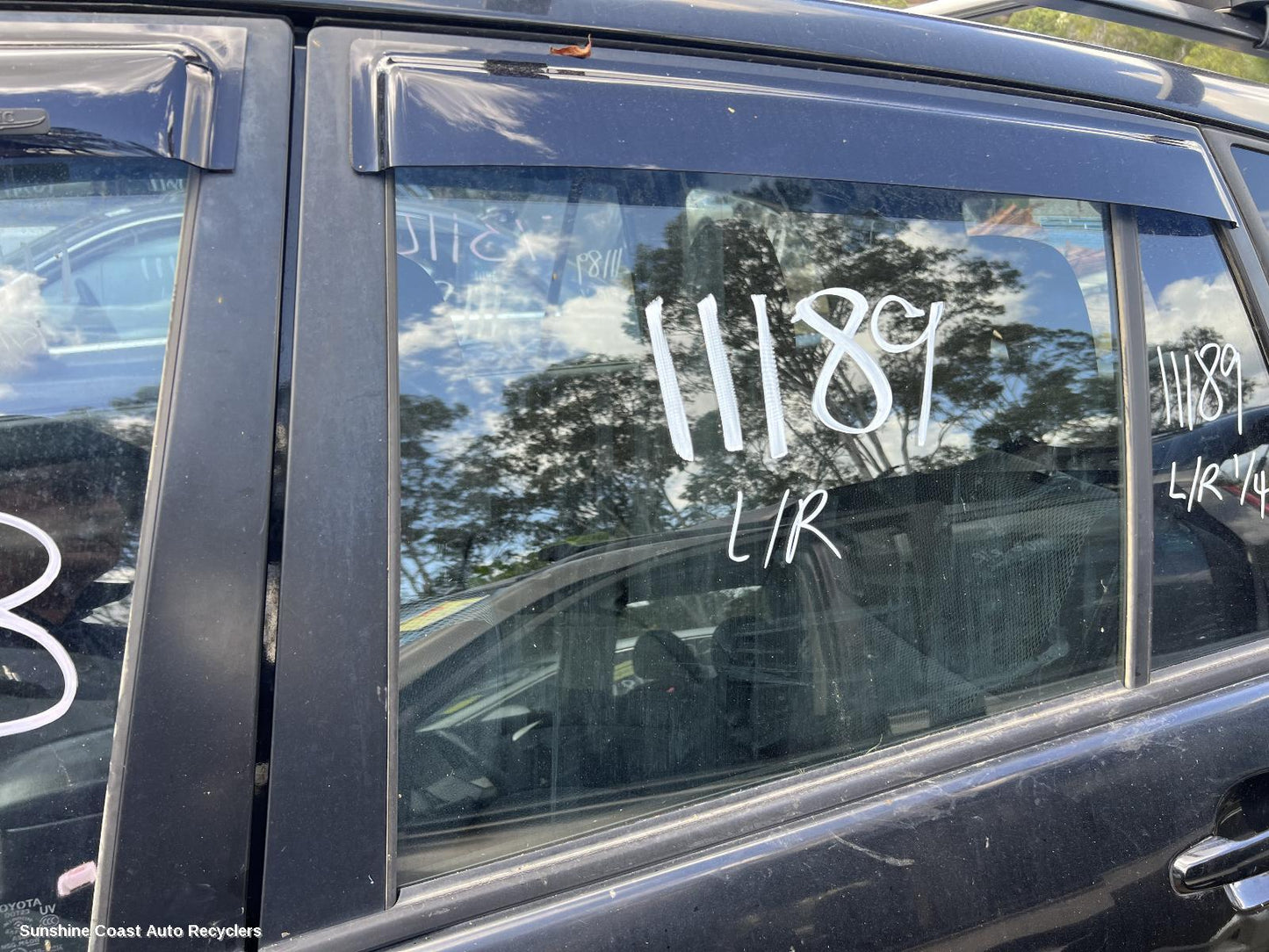 2005 Toyota Rav4 Left Rear Door Window