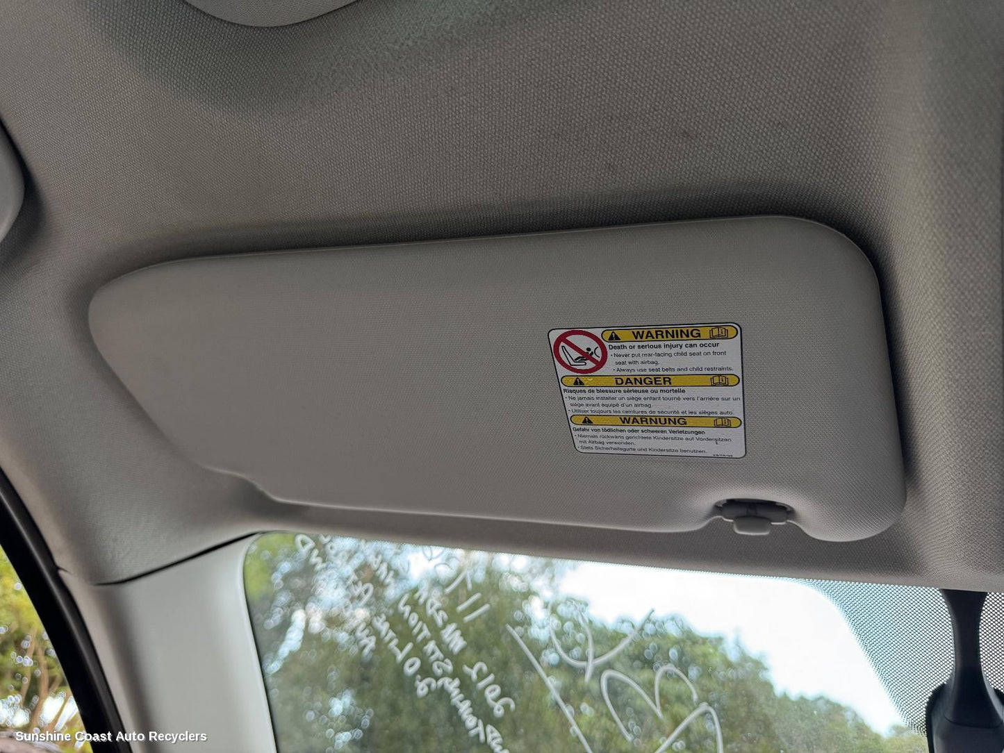 2012 Mazda Cx5 Sunvisor