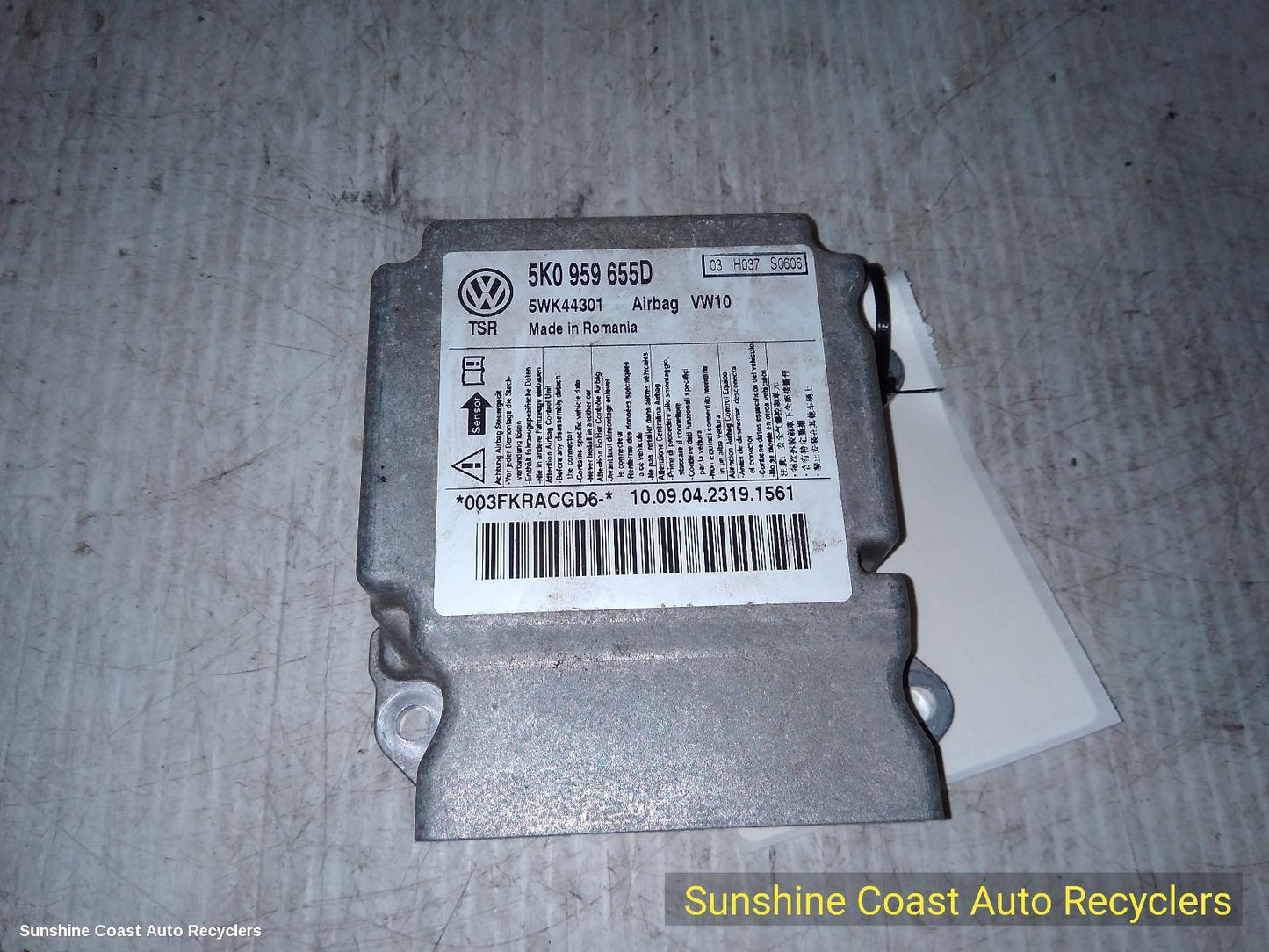 2008-2016 Volkswagen Golf Airbag Module Sensor