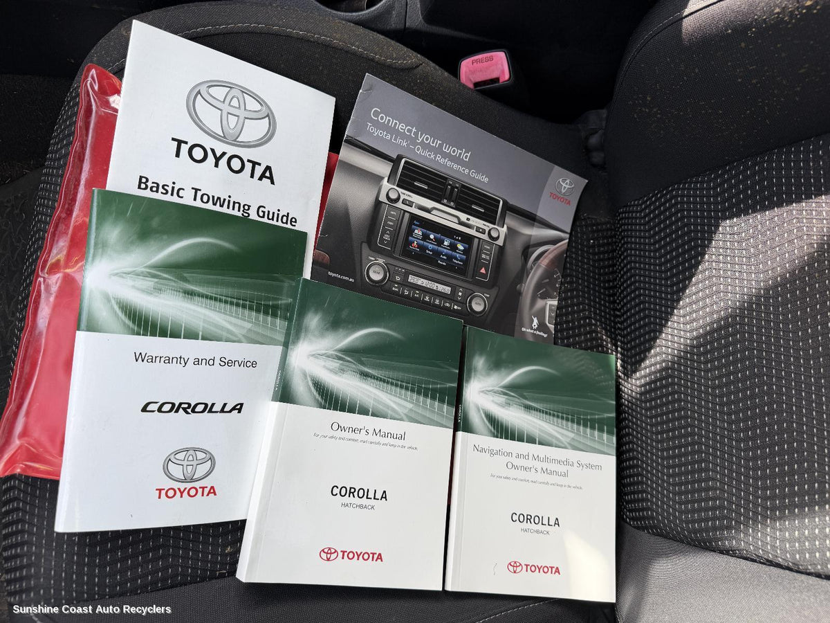 2012-2018 Toyota Corolla Owners Handbook