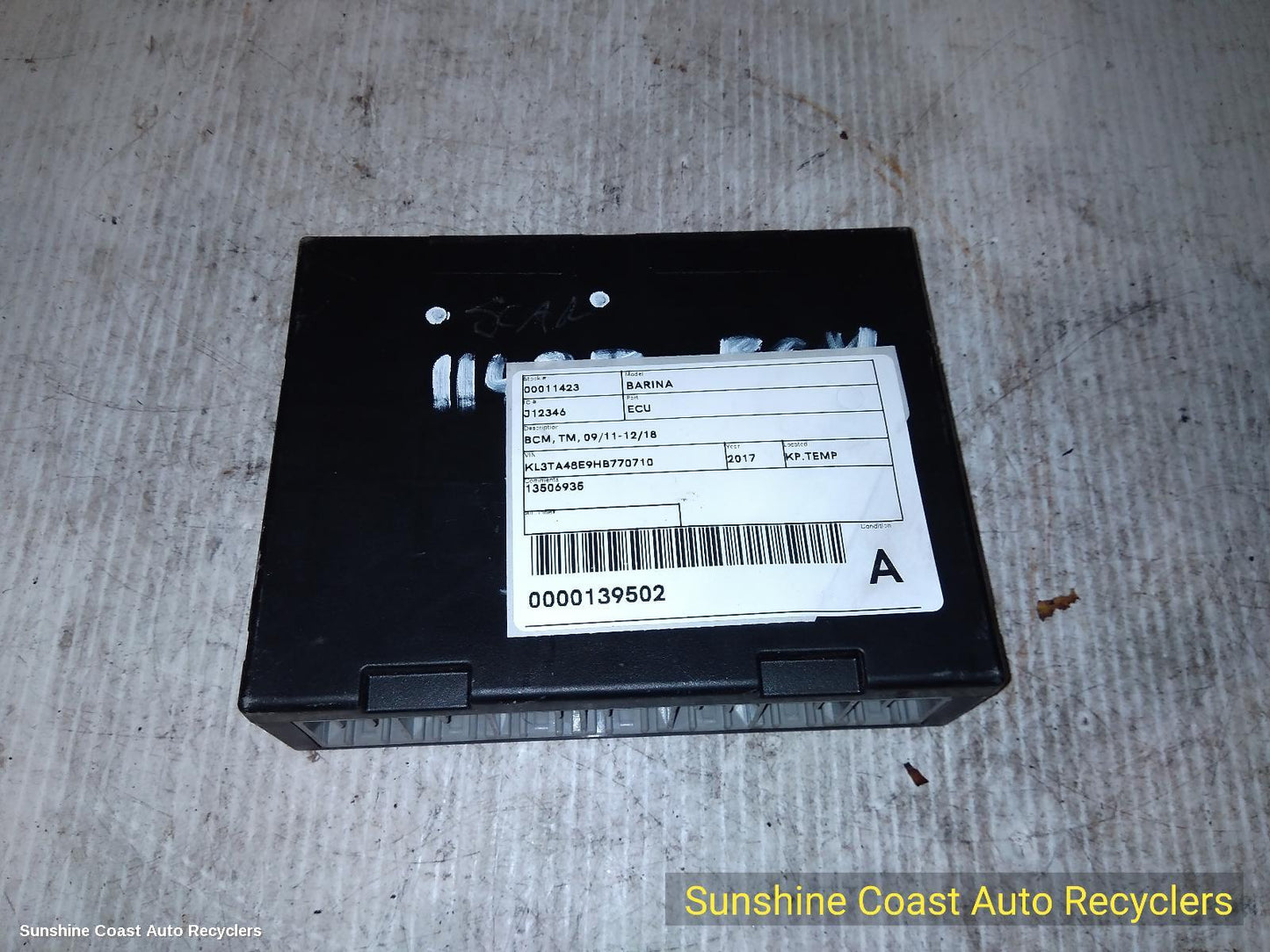 2017 Holden Barina Ecu