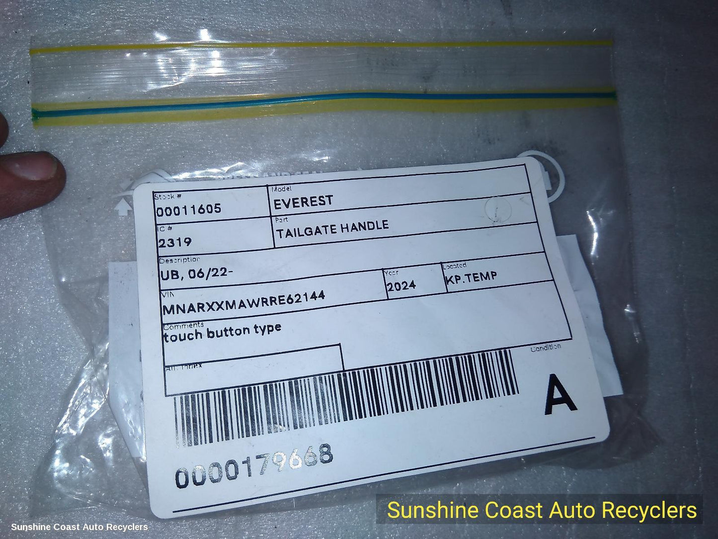 2024 Ford Everest Tailgate Handle