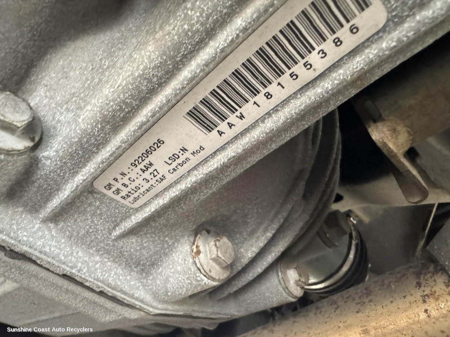 2008 Holden Commodore Differential Centre