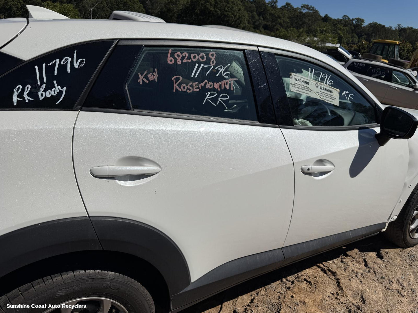 2023 Mazda Cx3 Right Rear Side Glass