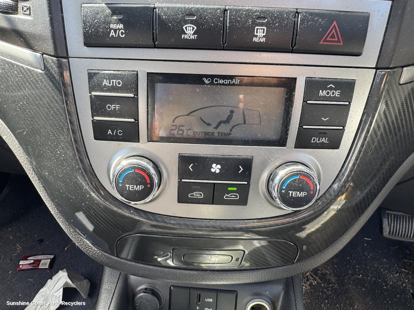 2009 Hyundai Santa Fe Heater Ac Controls