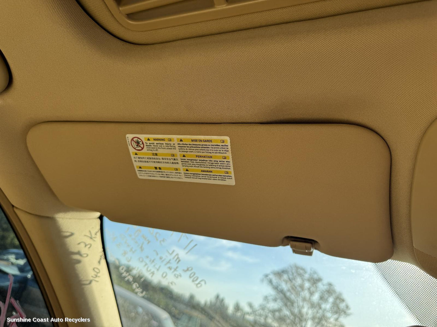 2008 Mercedes M Class Sunvisor