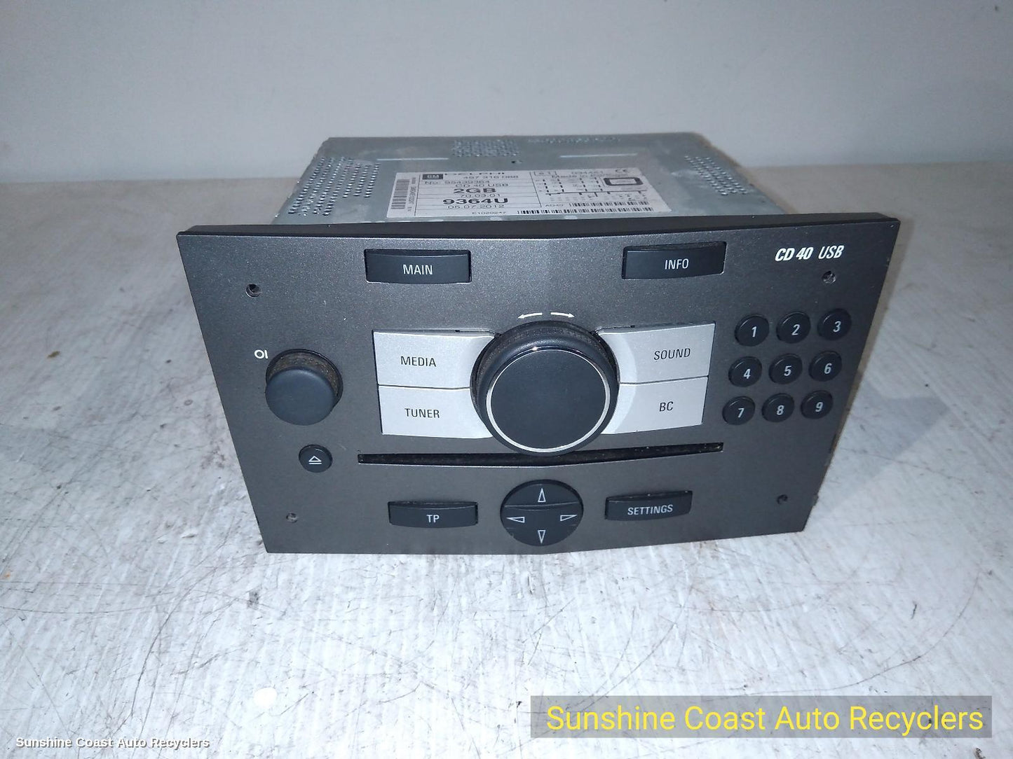 2014 Holden Captiva Radio Cd Dvd Sat Tv