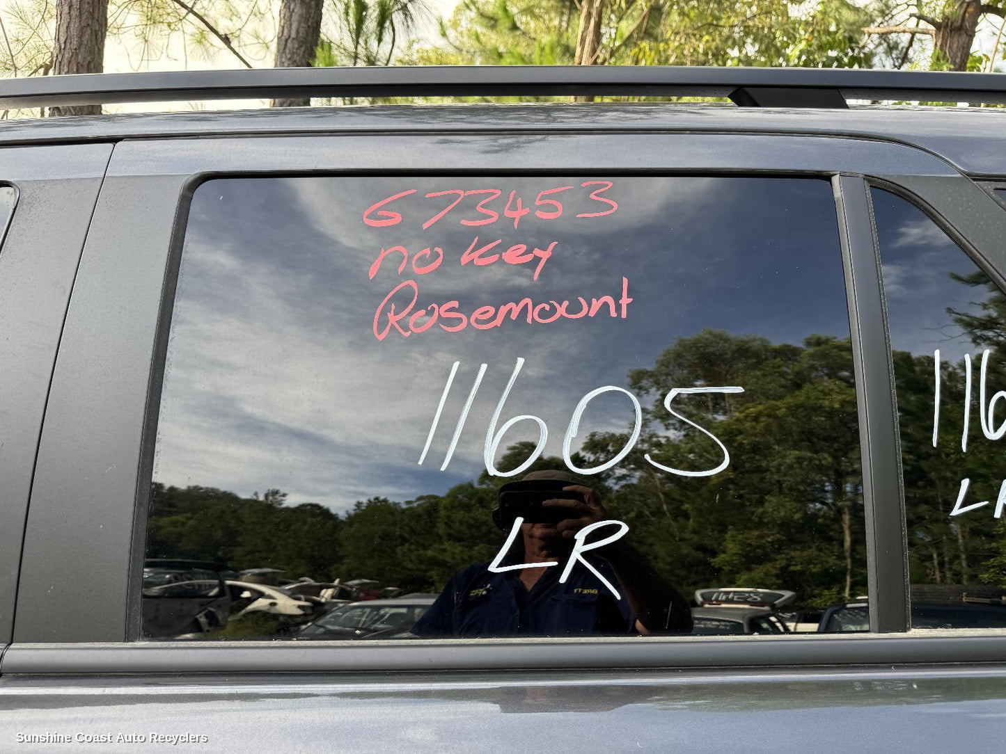 2024 Ford Everest Left Rear Door Window