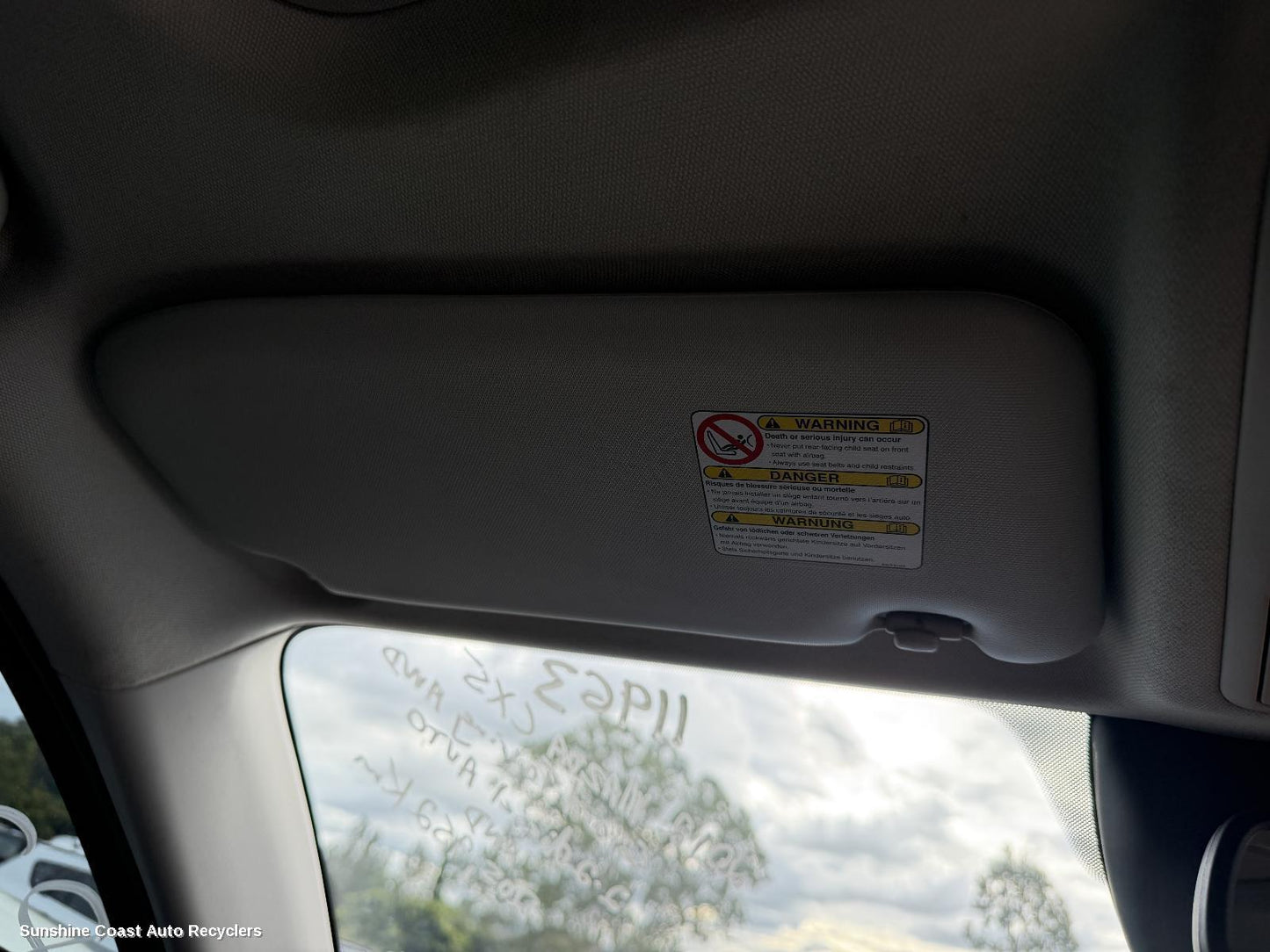 2012-2016 Mazda Cx5 Sunvisor