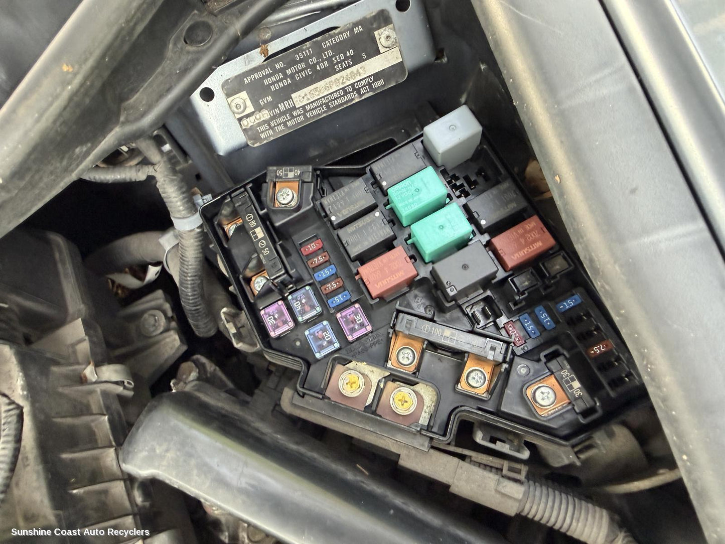 2006-2011 Honda Civic Fuse Box