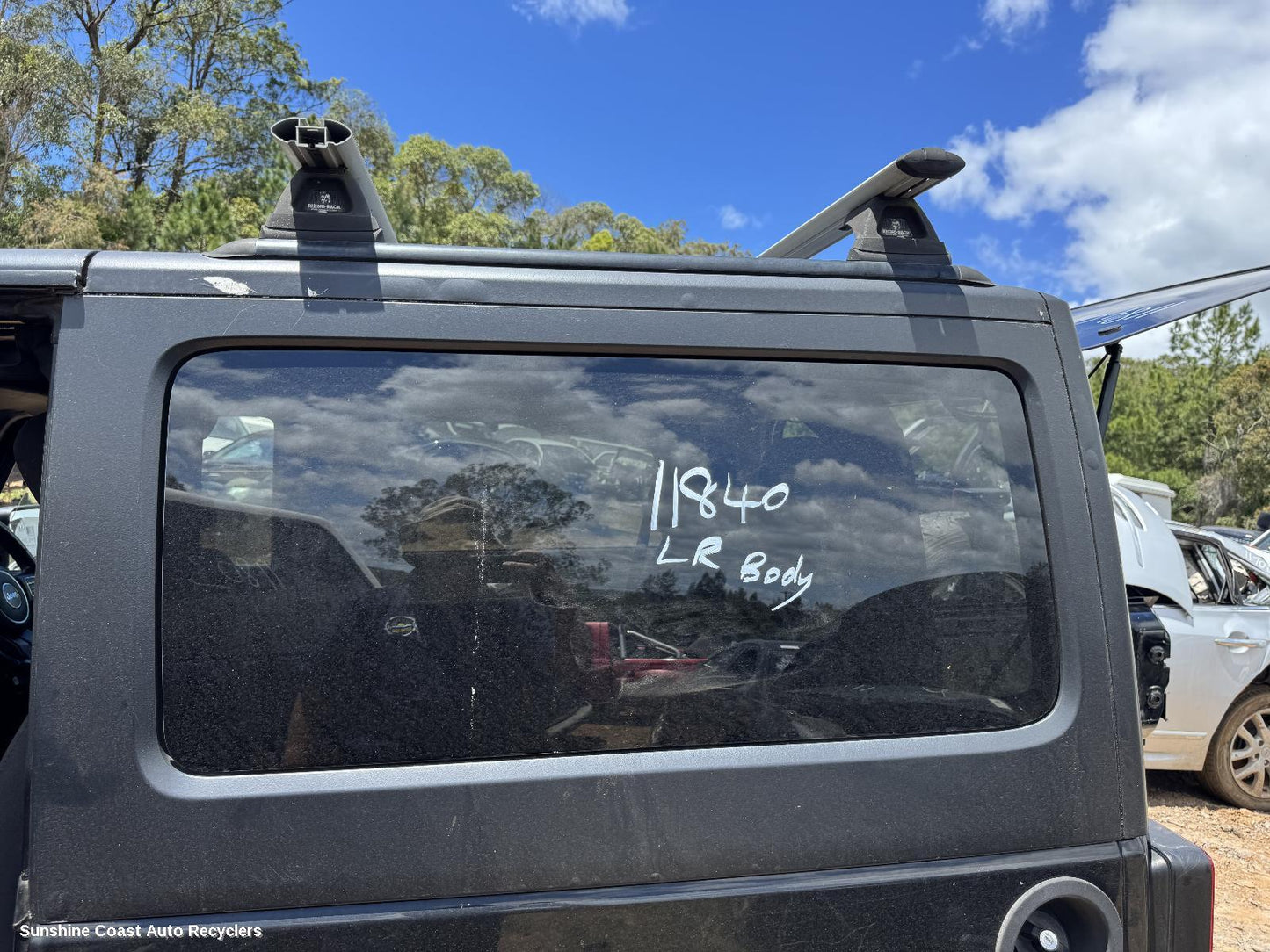 2013 Jeep Wrangler Left Rear Side Glass