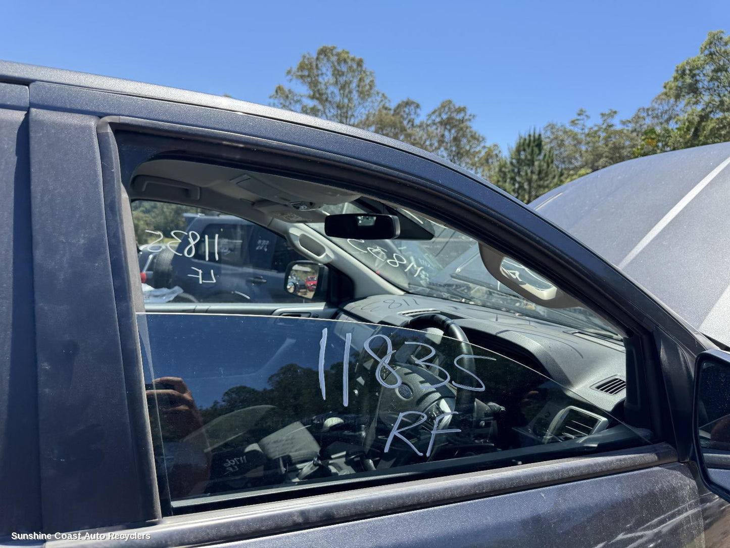 2018 Ford Ranger Right Front Door Window