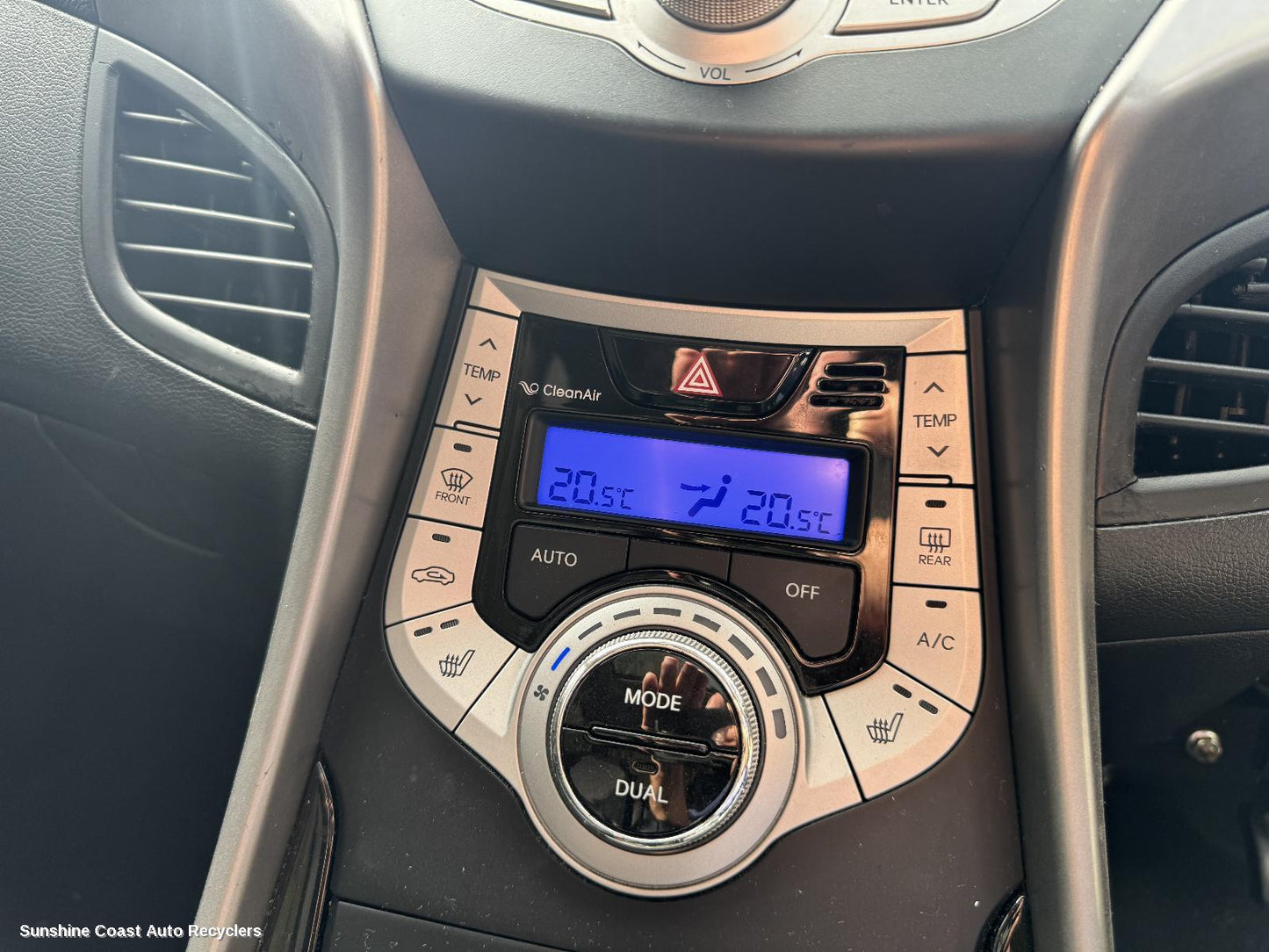 2012 Hyundai Elantra Heater Ac Controls
