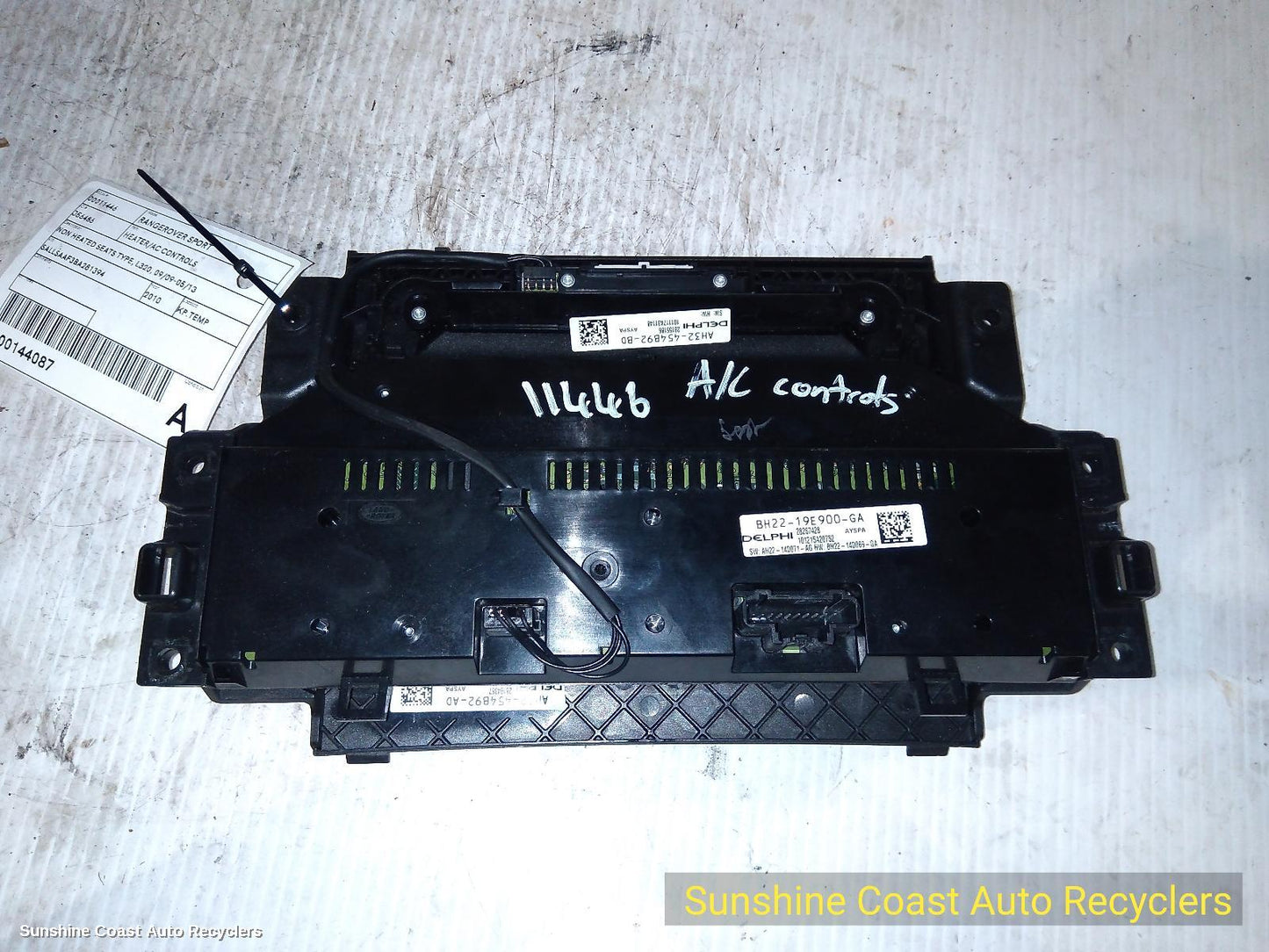 2010 Land Rover Rangerover Sport Heater Ac Controls