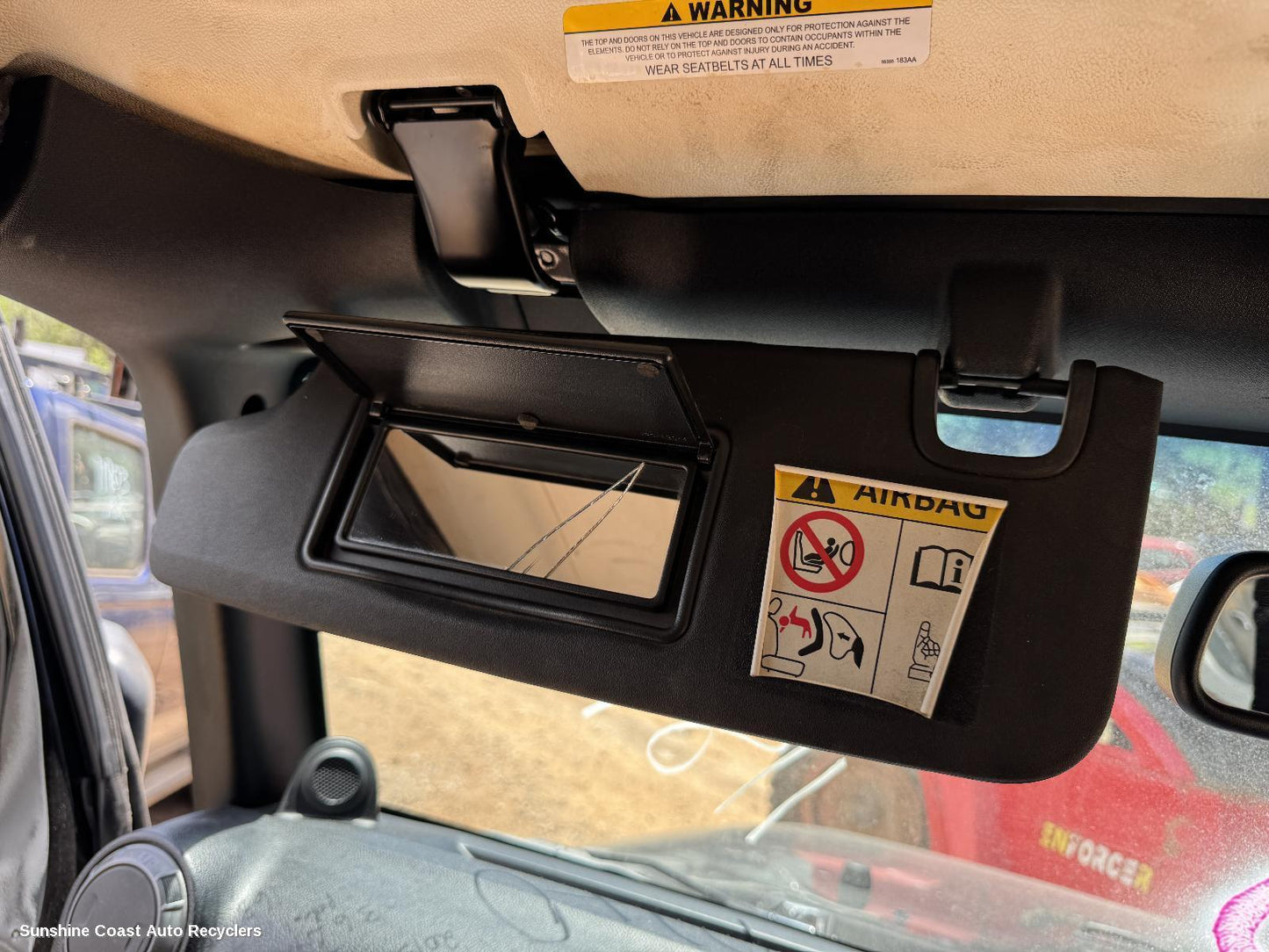 2013 Jeep Wrangler Sunvisor