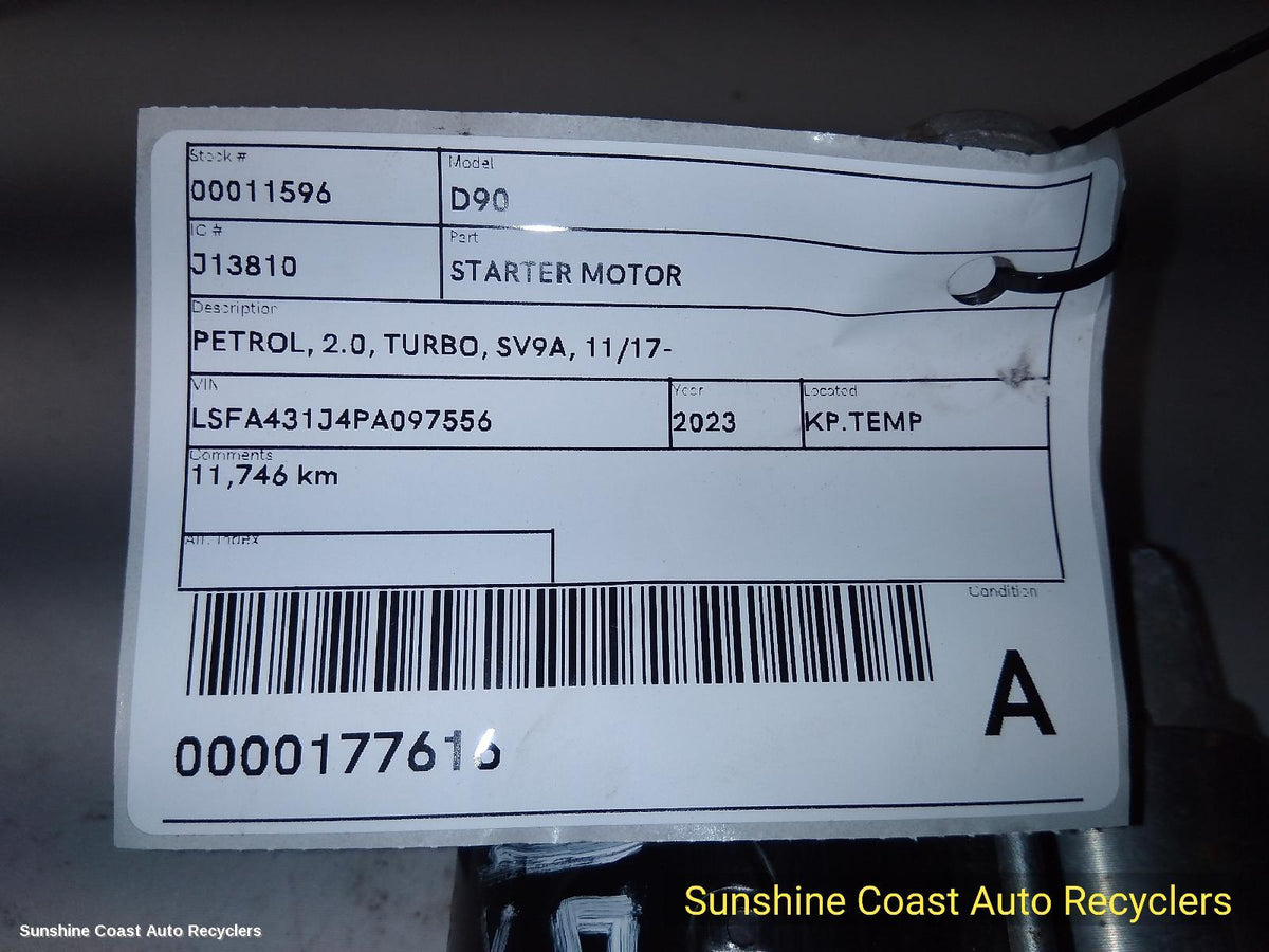 2017-2024 Ldv D90 Starter