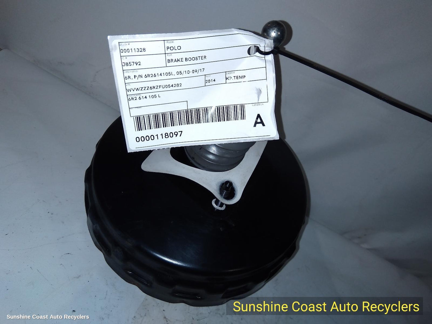2014 Volkswagen Polo Brake Booster