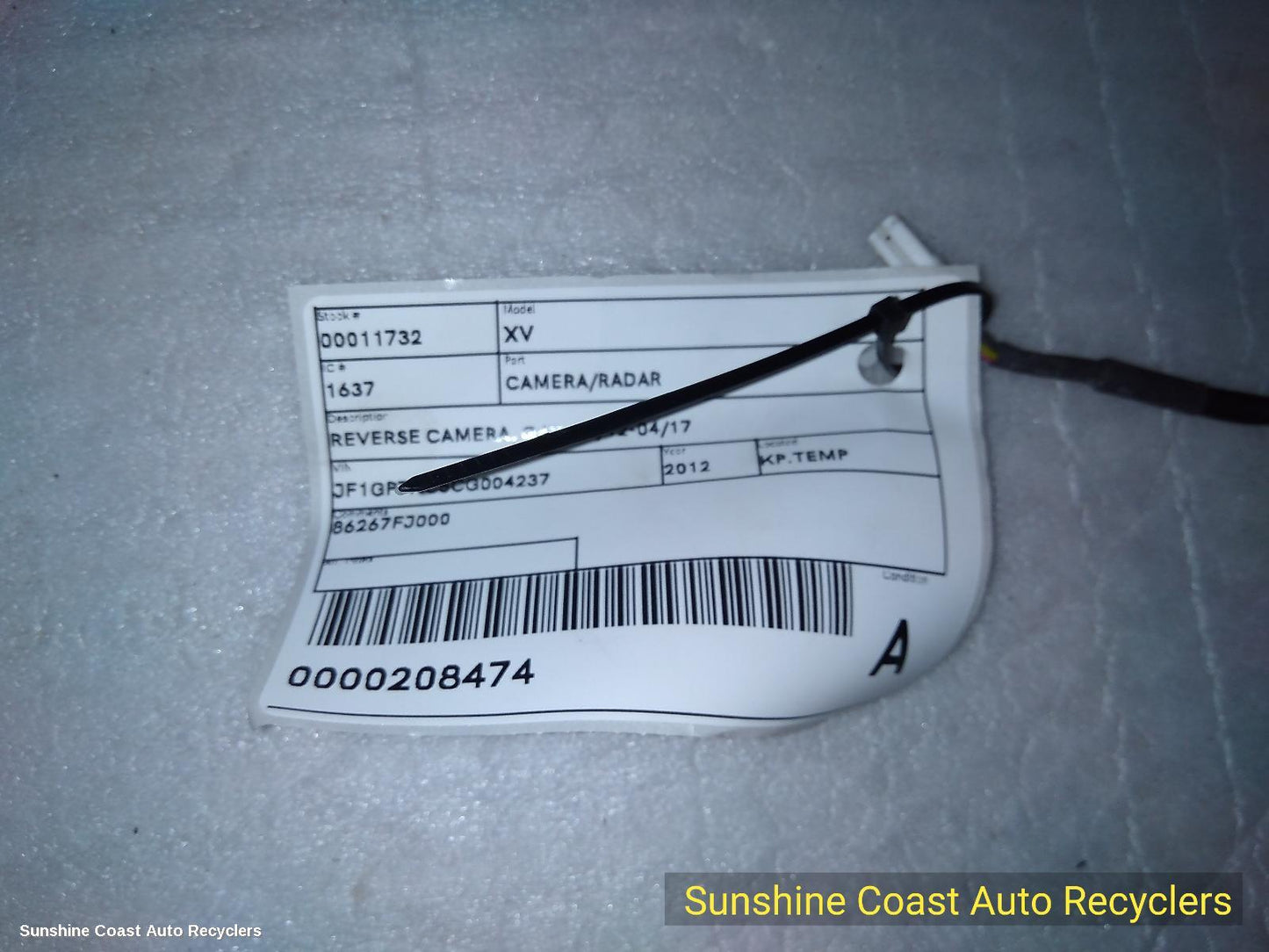 2012-2017 Subaru Xv Reverse Camera