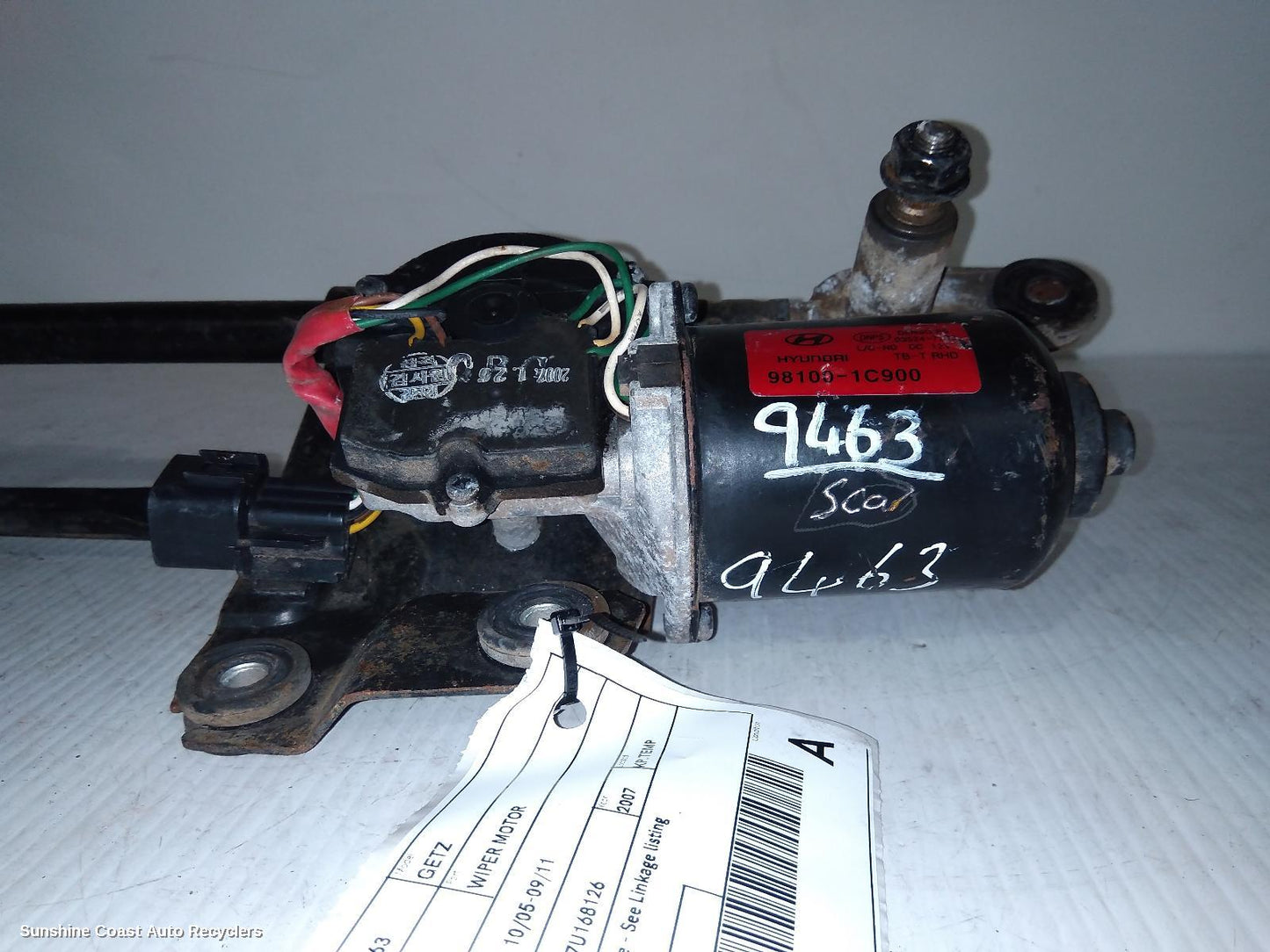 2005-2011 Hyundai Getz Wiper Motor