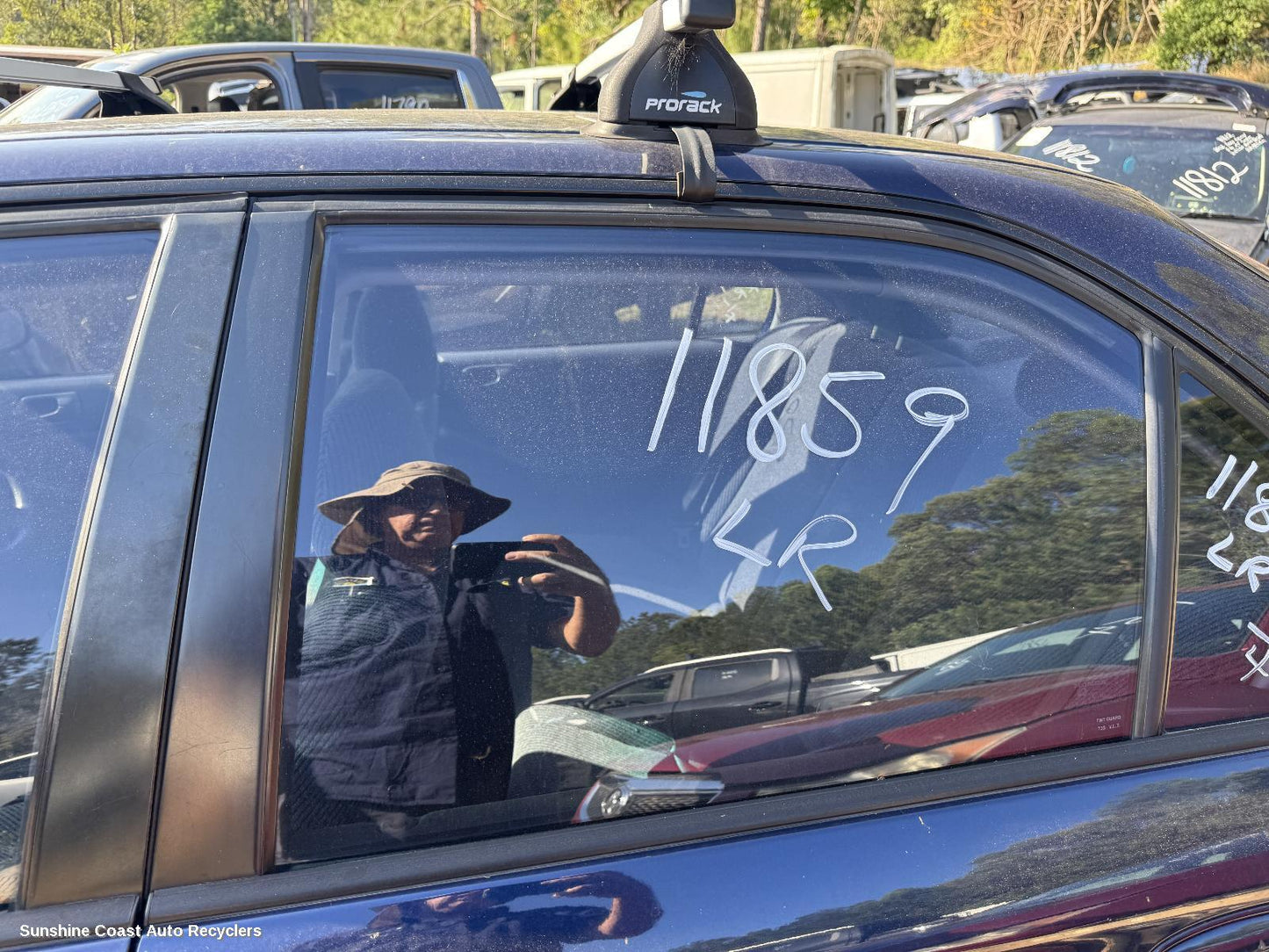1995 Honda Civic Left Rear Door Window