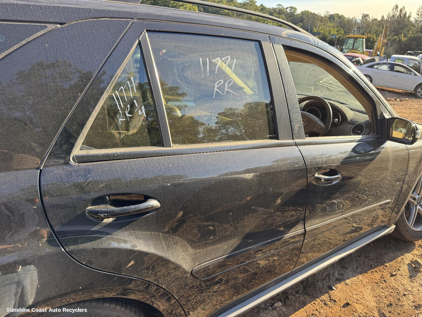 2008 Mercedes M Class Right Rear Door Window