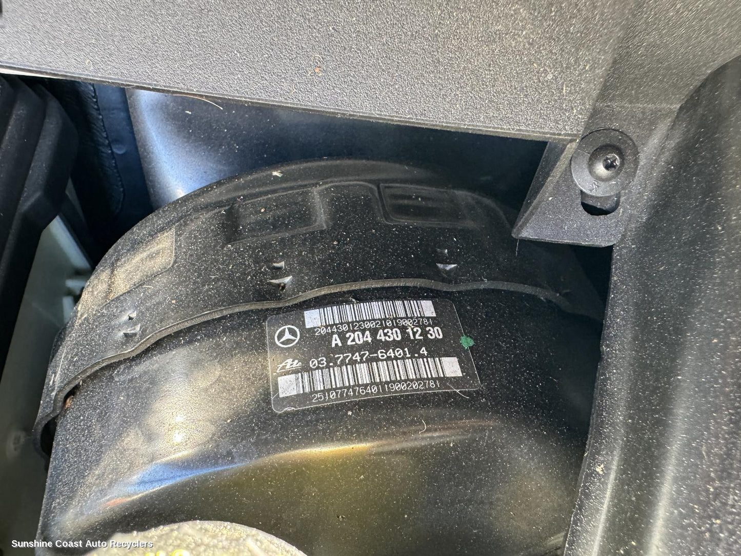 2010 Mercedes C Class Brake Booster