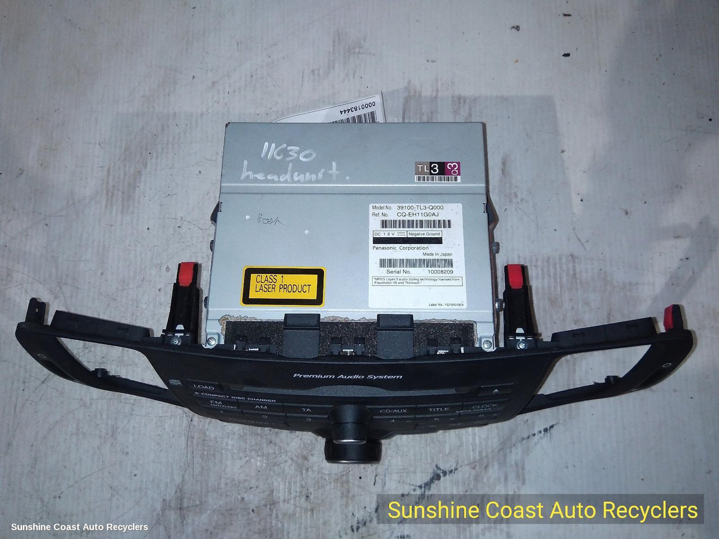 2013 Honda Accord Radio Cd Dvd Sat Tv