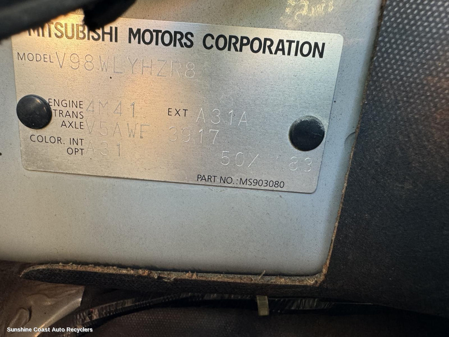 2014 Mitsubishi Pajero Differential Centre