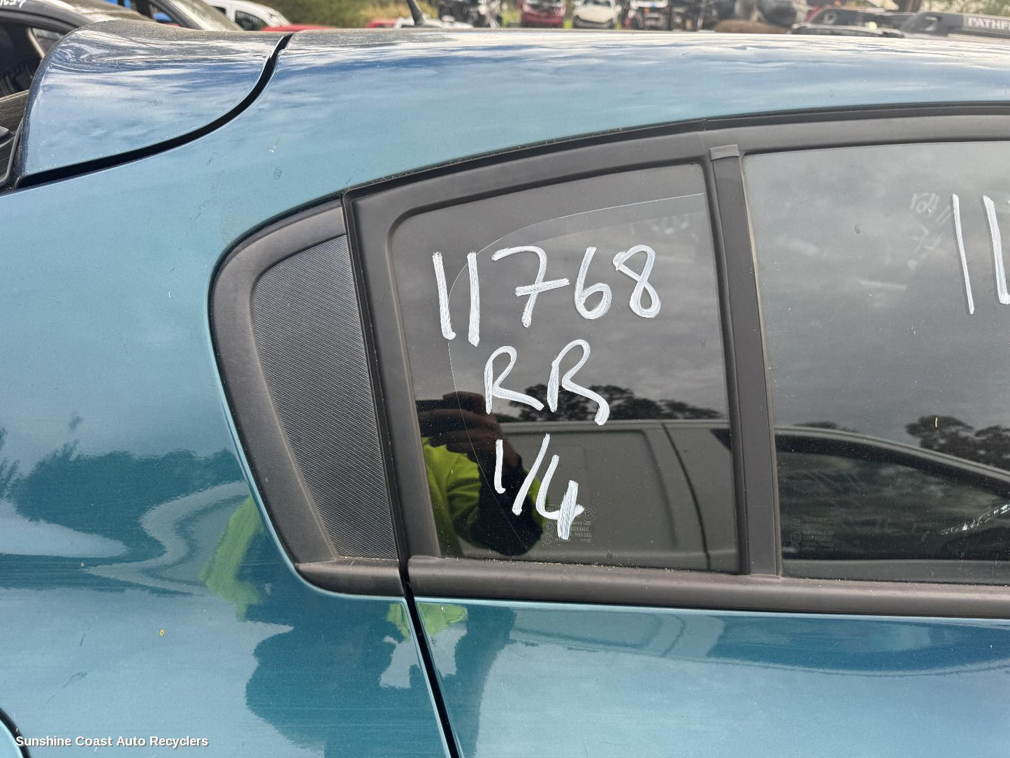 2012 Holden Cruze Right Rear 1 4 Door Glass