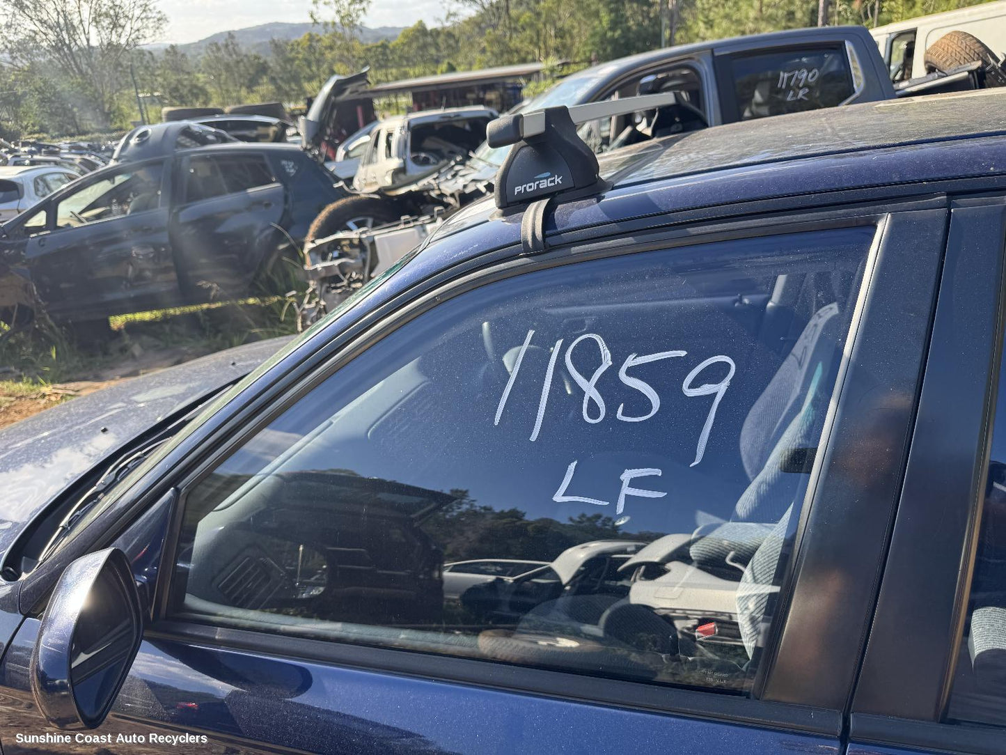 1995 Honda Civic Left Front Door Window