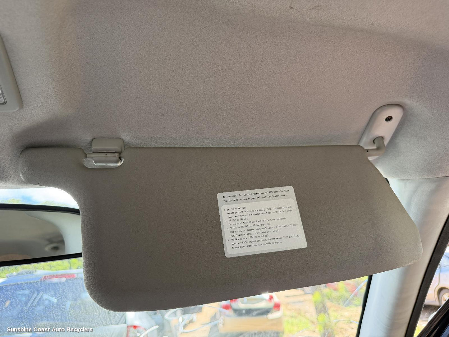 2011-2015 Great Wall V200/v240 Sunvisor