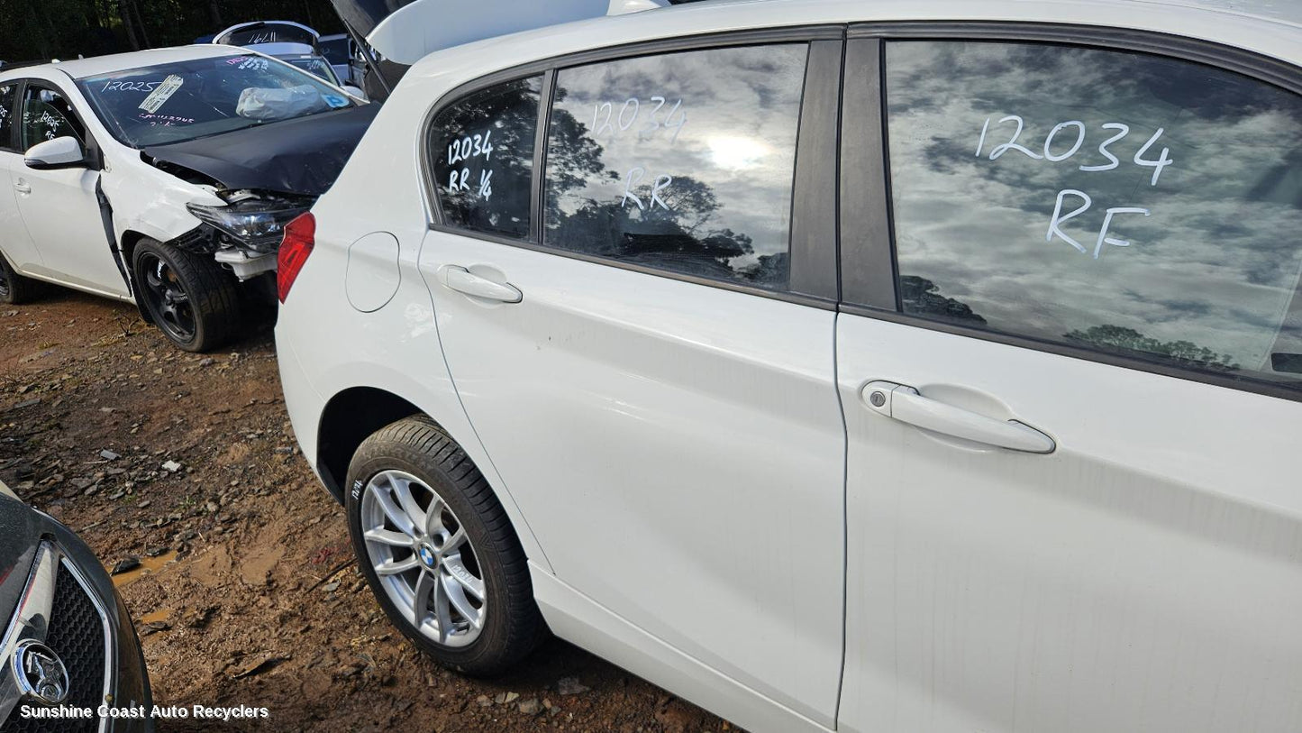 2011-2019 Bmw 1 Series Right Rear 1 4 Door Glass
